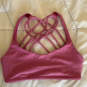 Lululemon Free to Be Bra Wild Heather pink size 4